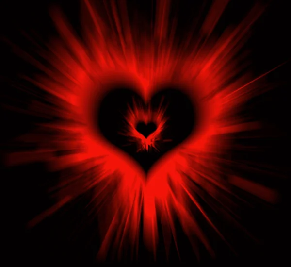 Sevgililer günü kalp siyah — Stok fotoğraf