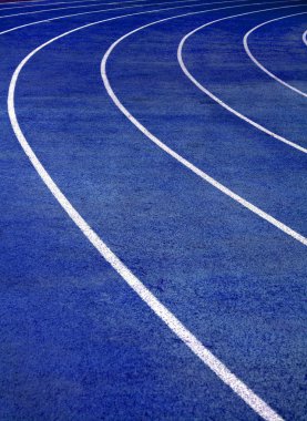 Running Track Blue clipart