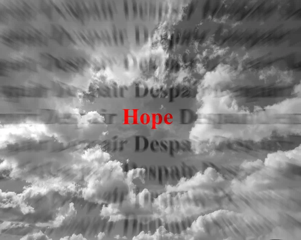 Hopp och förtvivlan — Stockfoto