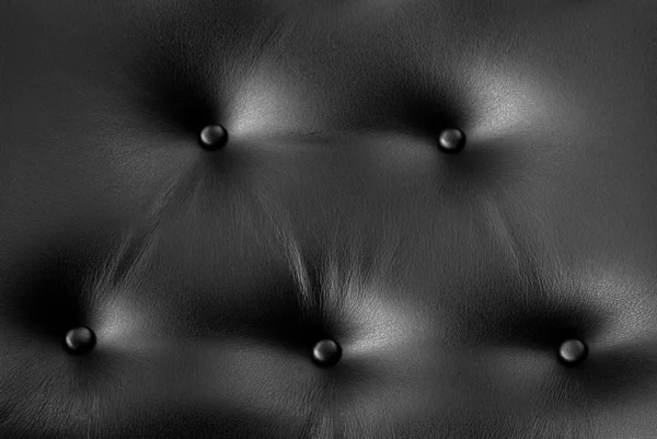 椅子上的黑色皮革纹理 — 图库照片