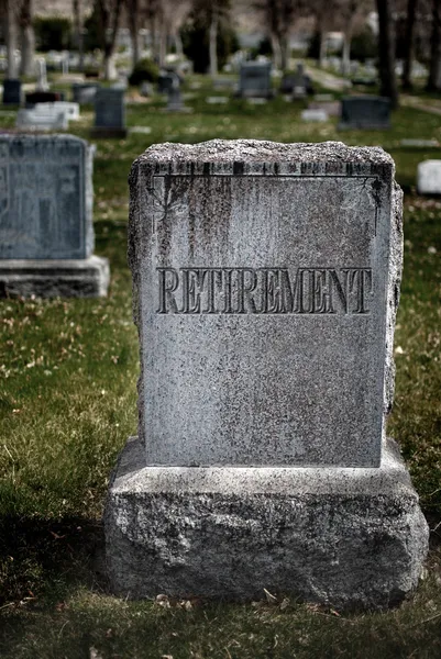 Graven för pension — Stockfoto