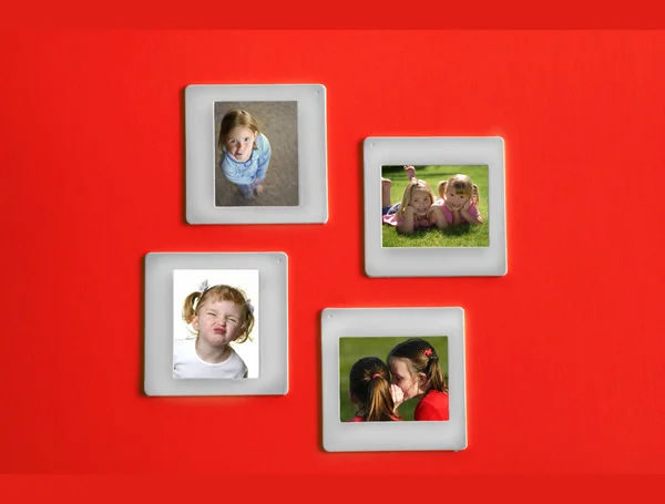 Slide Film Frame Portraits — Stock Photo, Image