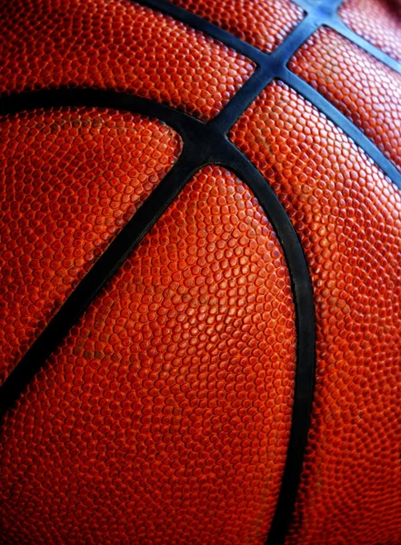 Staré kožené basketbal — Stock fotografie