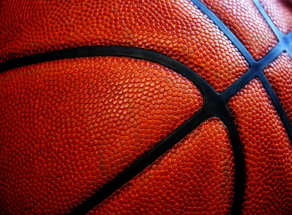 Oude lederen basketbal — Stockfoto