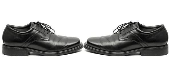 Sapatos de vestido preto dos homens — Fotografia de Stock