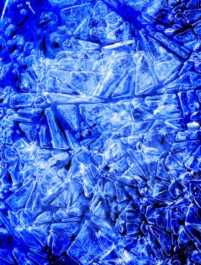 Frozen Blue Ice Crystals clipart