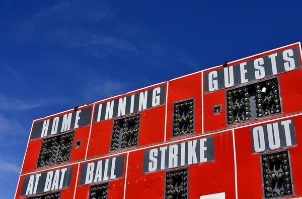 Baseball-Anzeigetafel — Stockfoto