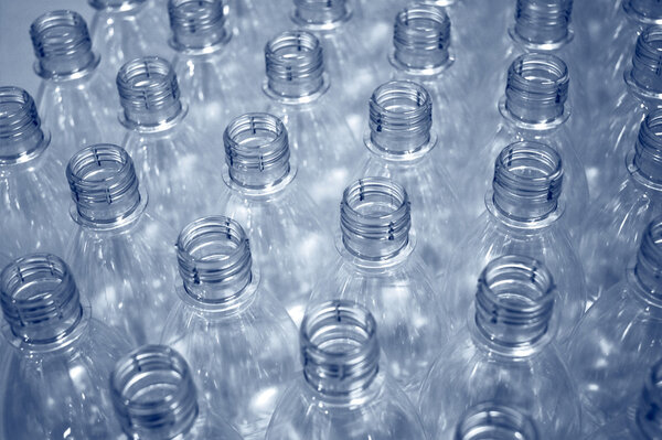 Empty plastic bottles