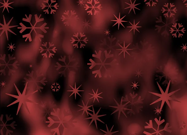 Snöflinga bakgrund röd — Stockfoto