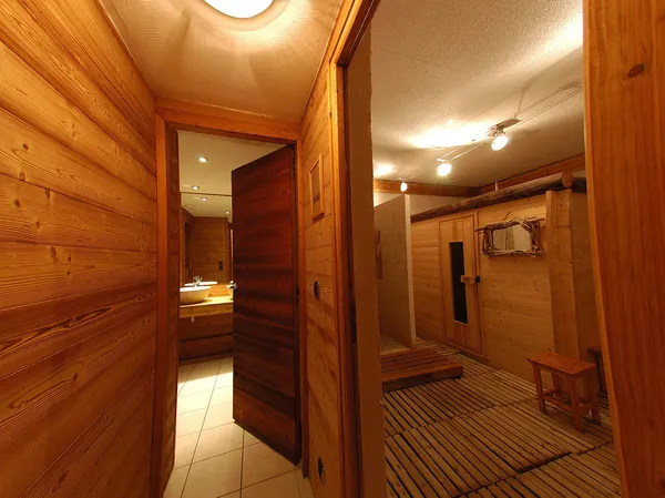 Sauna chalet — Foto de Stock