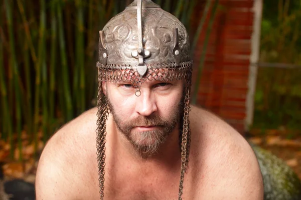 stock image Warrior with a helmet