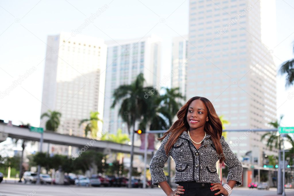 Businesswoman at Downtown Miami