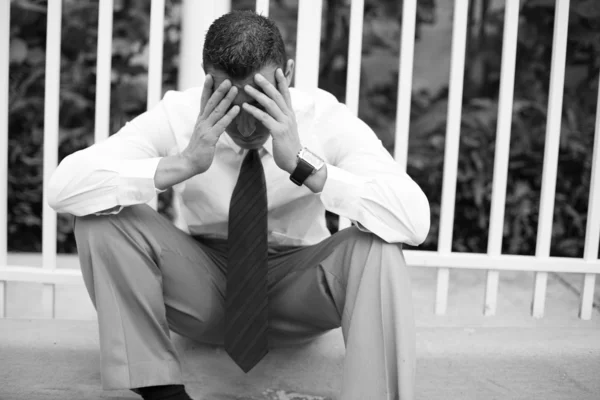 Depressed businessman — Stock Photo, Image
