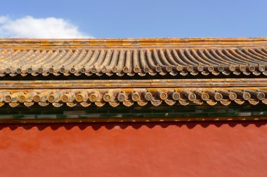 Traditional chinese roof detail clipart