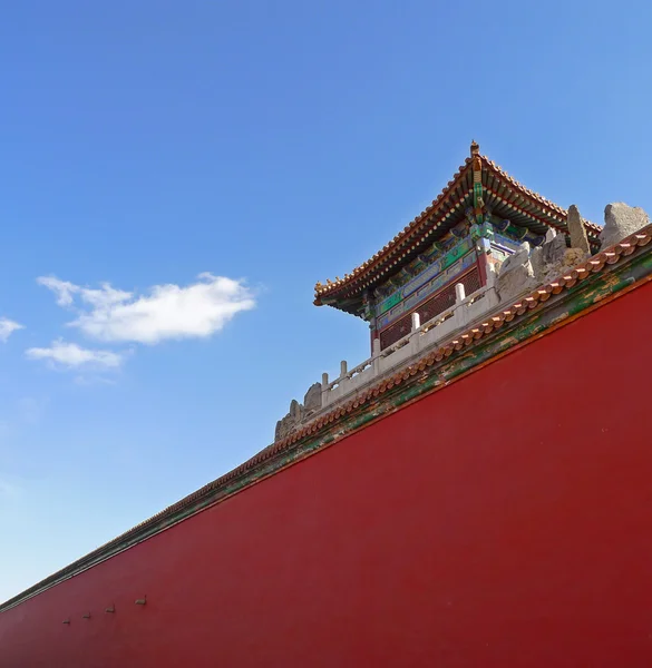 Zakazane Miasto perimetral ściany, beijing, Chiny — Zdjęcie stockowe
