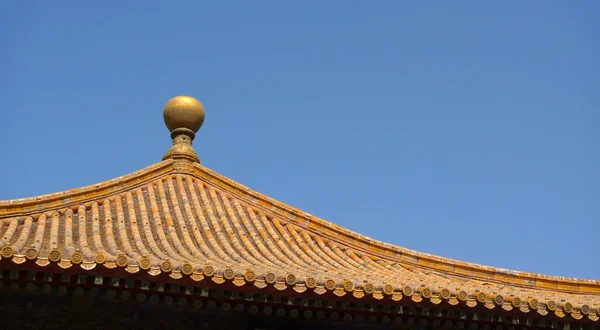 Traditionella kinesiska taket översta detalj — Stockfoto