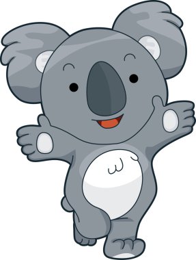 Friendly Koala clipart