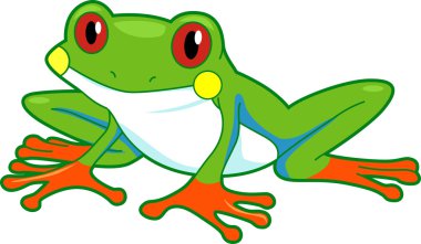 Rainforest Frog clipart