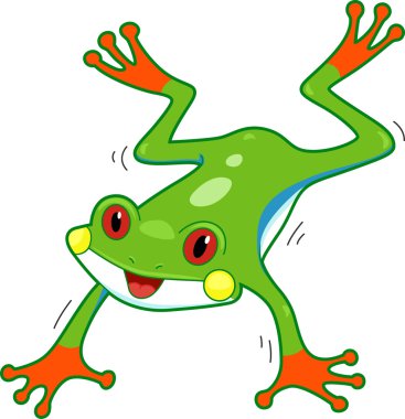 Rainforest Frog clipart
