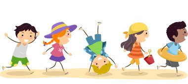 Going to the Beach clipart