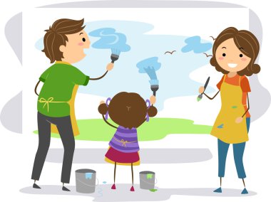 Family Painting clipart