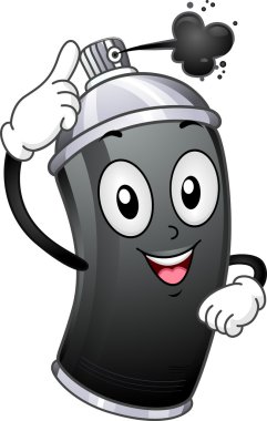 Spray Paint Mascot clipart