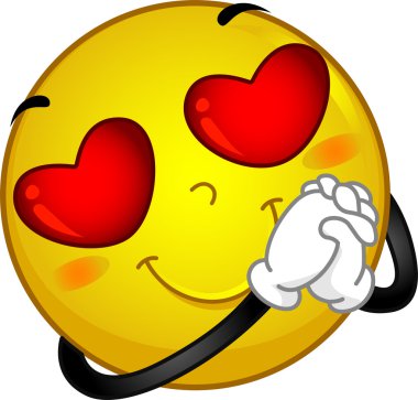 Smiley in Love clipart