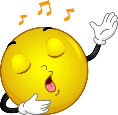 Singing Smiley clipart