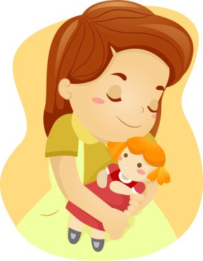 Doll Hug clipart