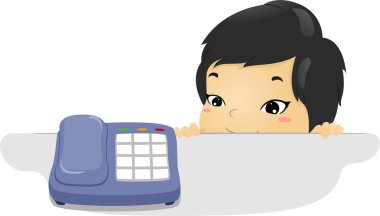 Phone Kid clipart