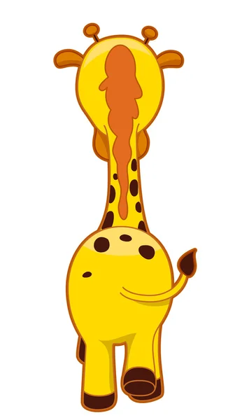 Giraff tillbaka — Stockfoto