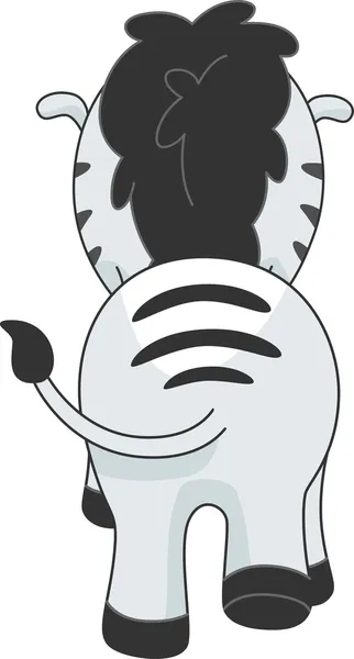 Zebra z powrotem — Zdjęcie stockowe