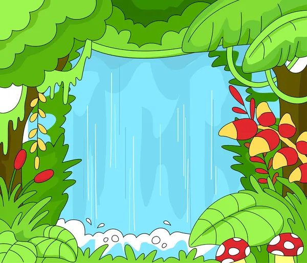 Regenwoud scène — Stockfoto
