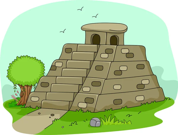 Pirámide maya — Foto de Stock