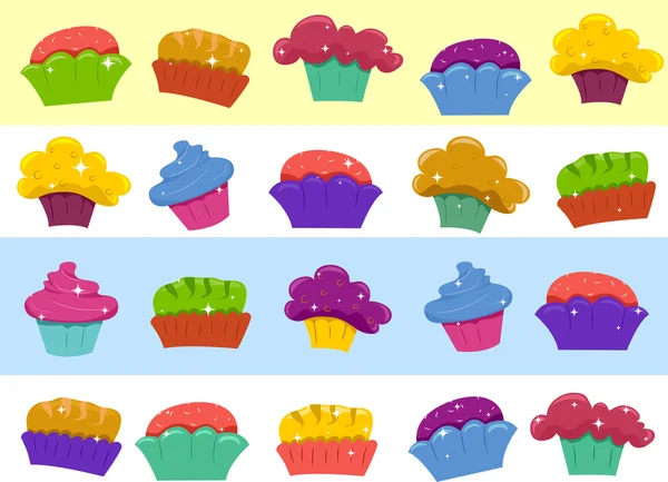 Cupcake Fronteira — Fotografia de Stock