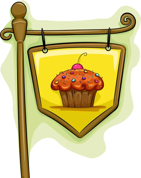 Cupcake σήμανση — Φωτογραφία Αρχείου