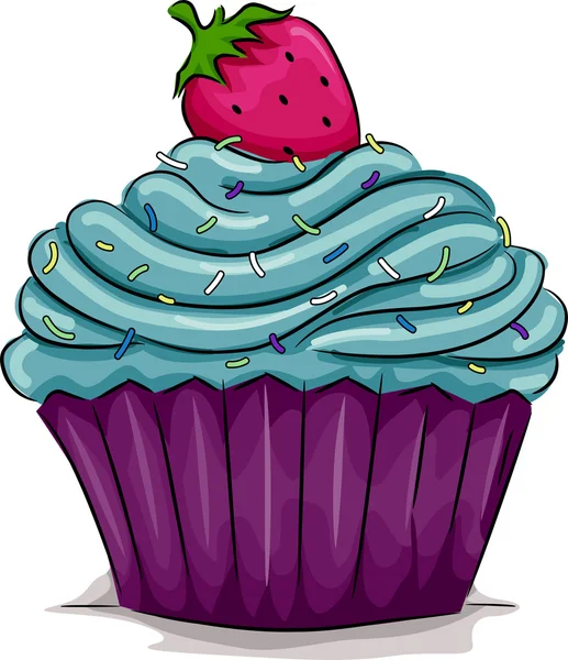 Strawberry Cupcake — Stock Photo, Image