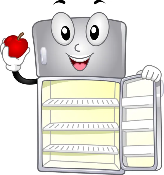 Refrigerator Mascot — Stock Photo, Image