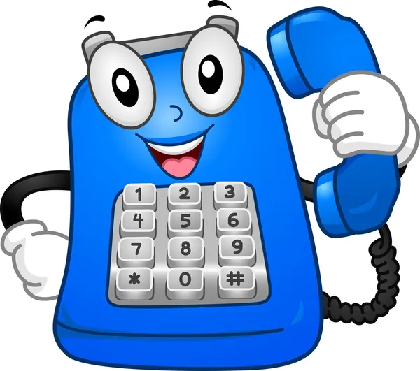 Mascote de telefone — Fotografia de Stock