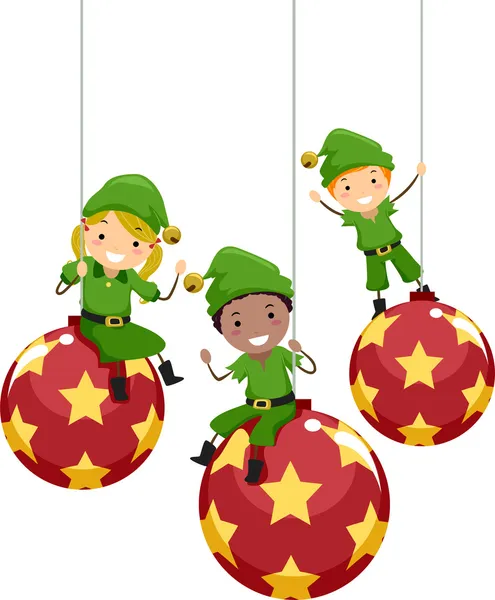 Christmas Elves — Stock Photo, Image
