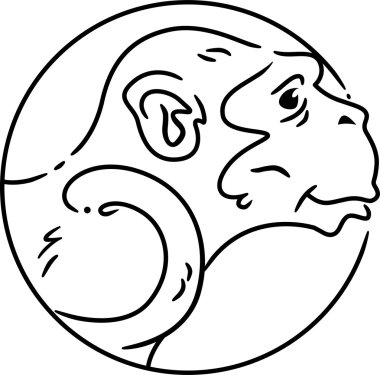 Year of the Monkey clipart