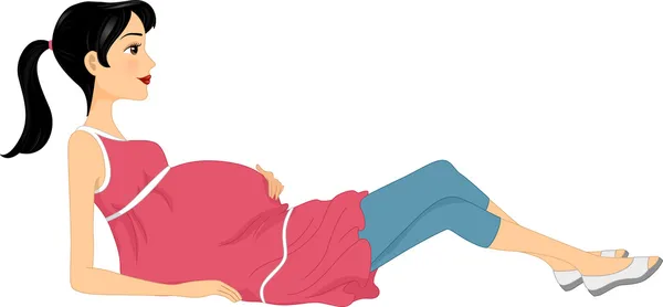 Zwangerschapsoefening — Stockfoto