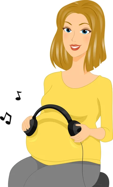임신 음악 — 스톡 사진