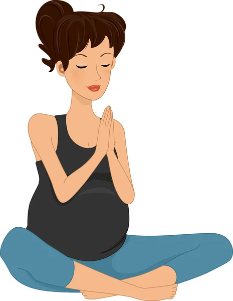 Yoga di gravidanza — Foto Stock