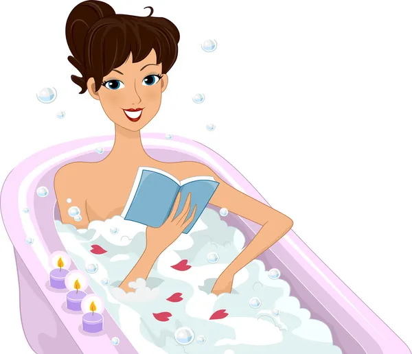 Beautiful Woman Taking A Bath During The Day Background And Picture For  Free Download - Pngtree