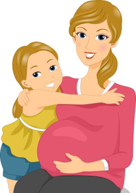 Mother and Daughter clipart