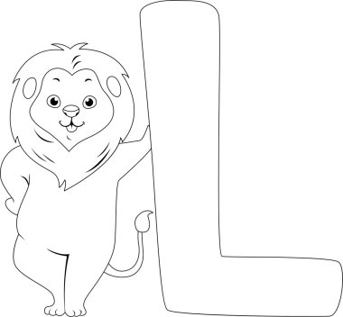 Coloring Page Lion clipart