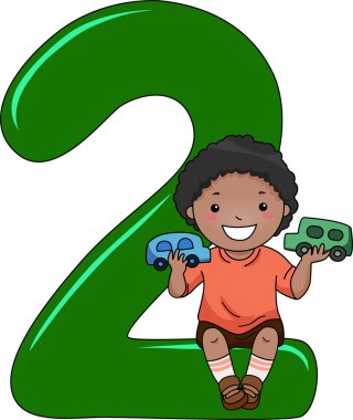 Number Kid 2 clipart