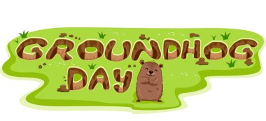 Groundhog Burrow clipart