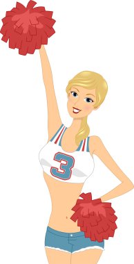 Cheerleader clipart